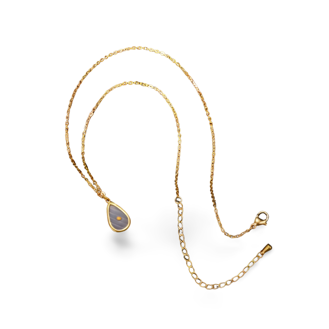Christian Jewelry in Stainless Steel Gold Faith the Size of a Mustard Seed Necklace