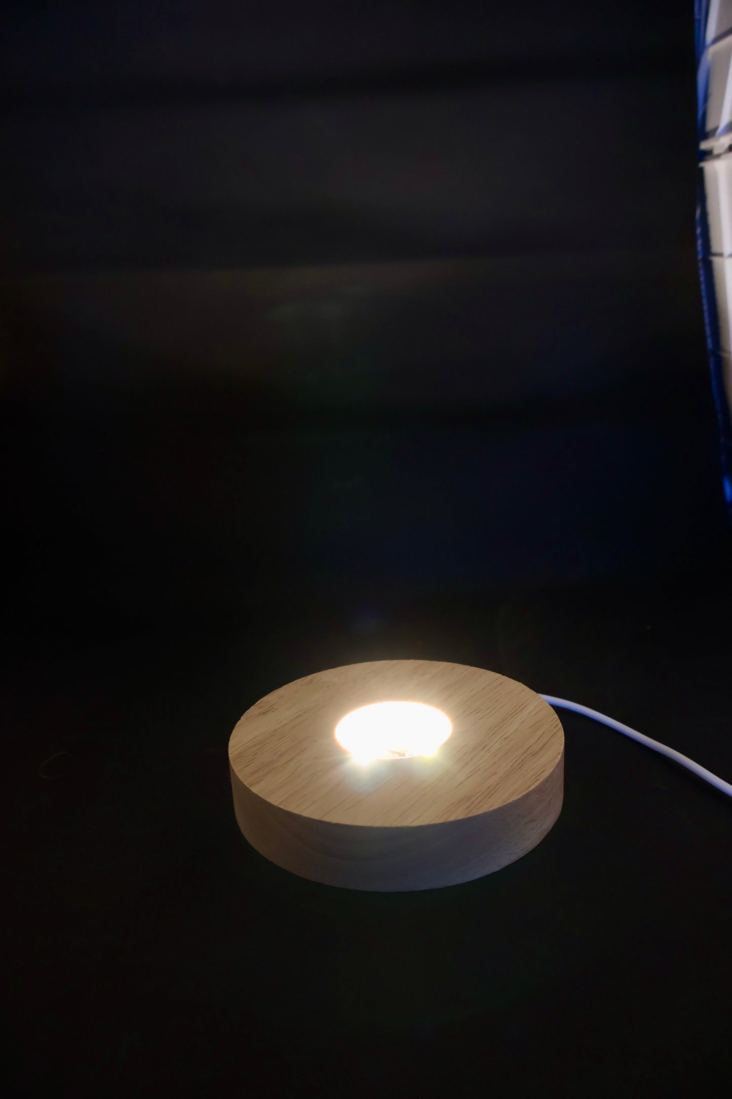 LED Display Stand with Warm Light, USB Powered, For Crystals and Other Objects