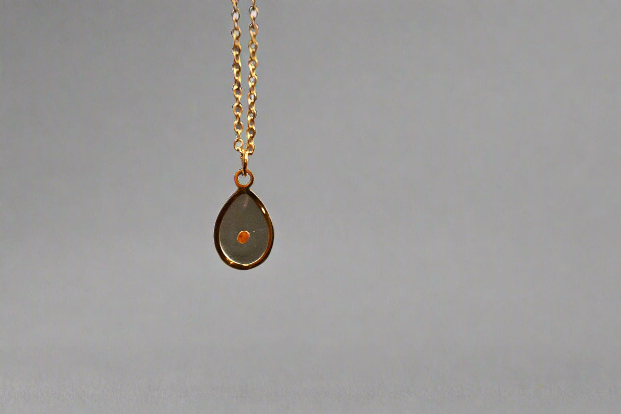 Faith The Size of a Mustard Seed Necklace, Gold Plated Teardrop Pendant with Real Mustard Seed, Stainless Steel Chain, Christian Religious Jewelry | Premium Quality, Durable & Functional, Everyday Use
