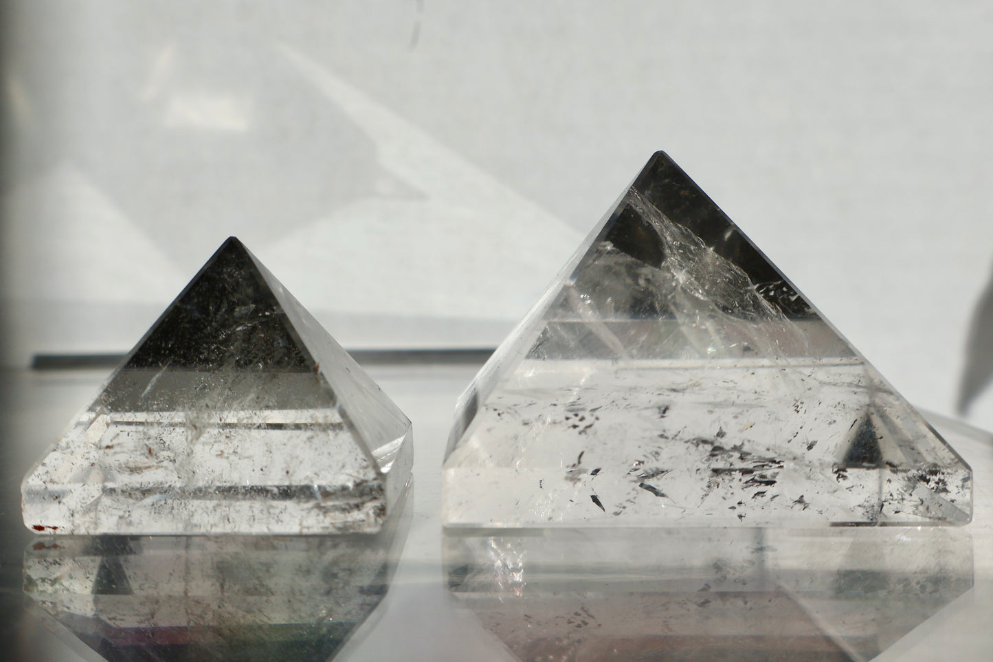 Clear Quartz Crystal Pyramid - 2" Precision Cut Geometric Beauty product image