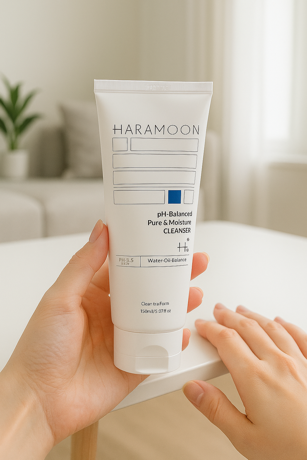 HARAMOON Pure Moisture Cleanser | EWG Certified Korean Skincare, 150mL