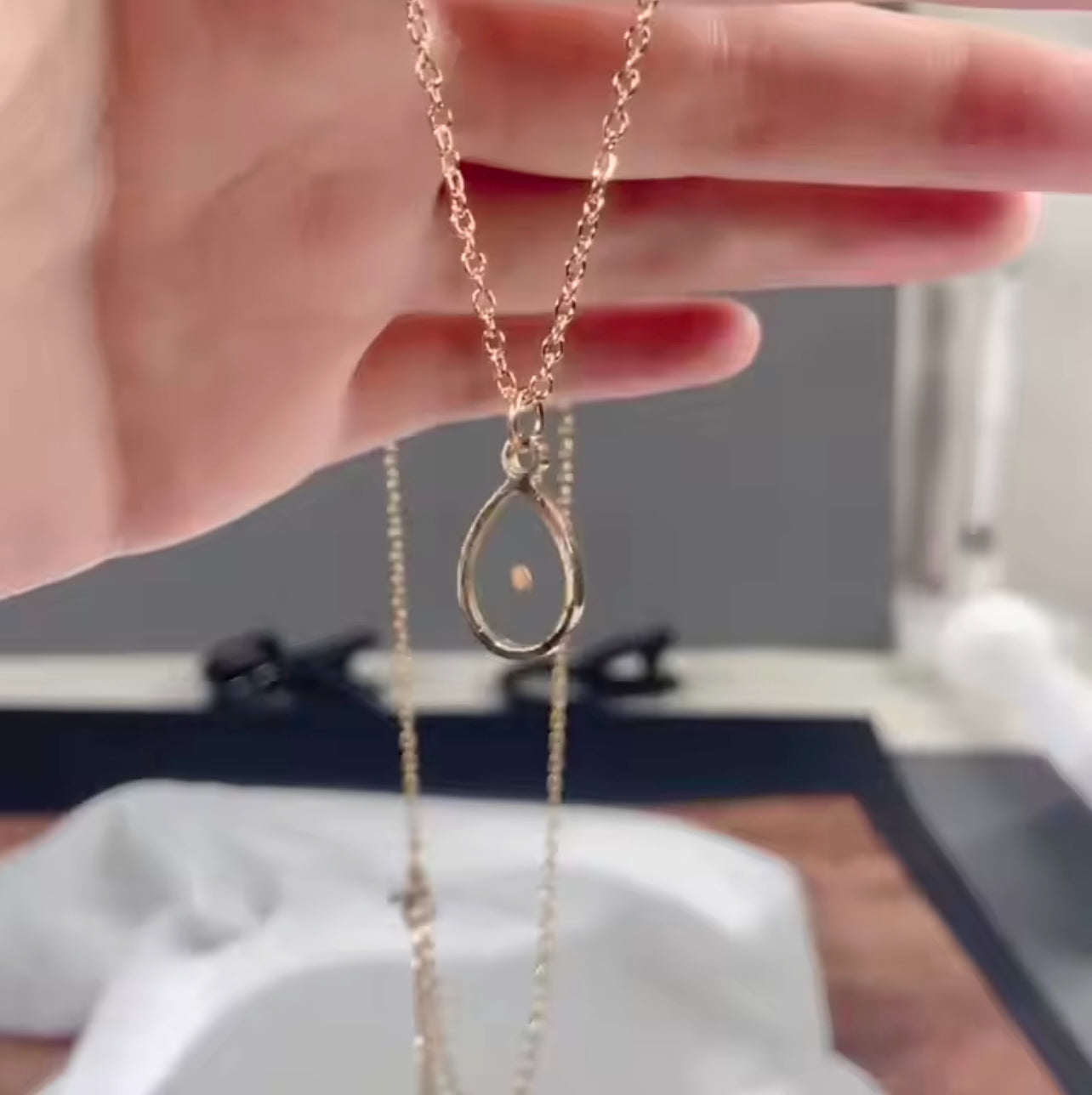 Faith The Size of a Mustard Seed Necklace, Gold Plated Teardrop Pendant with Real Mustard Seed, Stainless Steel Chain, Christian Religious Jewelry | Premium Quality, Durable & Functional, Everyday Use