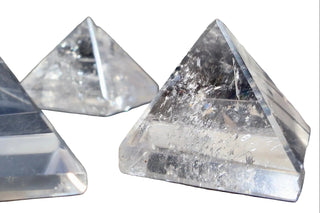 Clear Quartz Crystal Pyramid - 1 inch . One Piece - Precision Cut Natural AAA Grade Gemstone for Energy Work, Meditation & Display - Wax | Wane - Decor - Crystal14