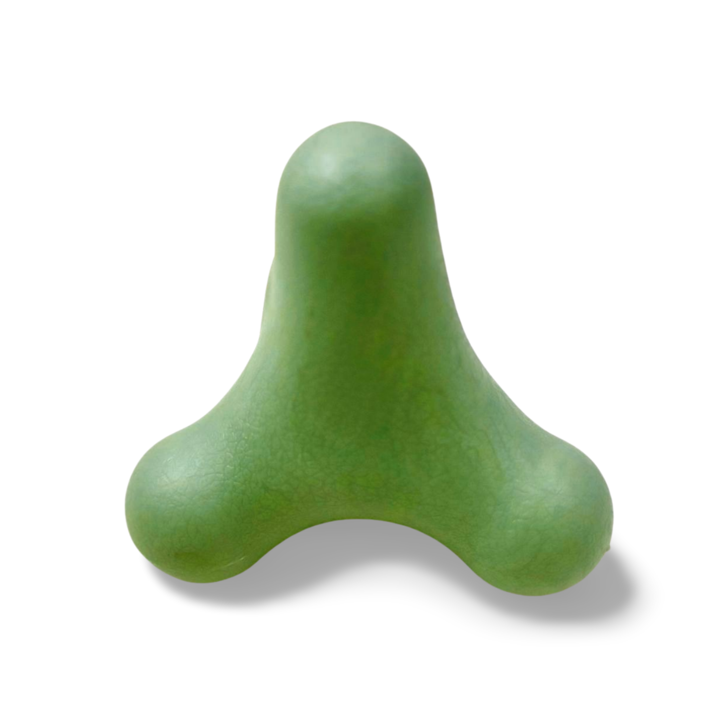 Compact green reflexology tool designed for manual tension relief
