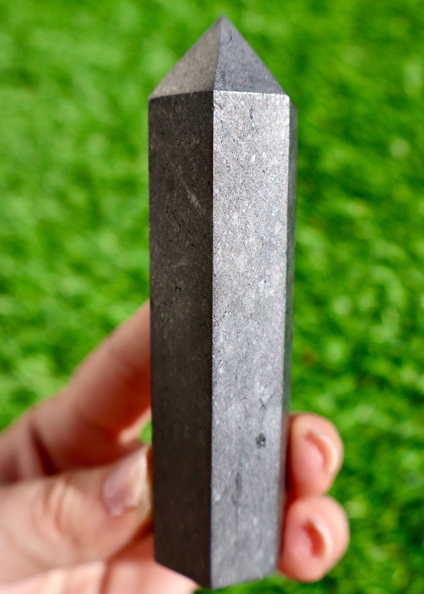 Shungite Obelisk, Elite Stone from Russia, Radiation Shield and Water Purifier product image