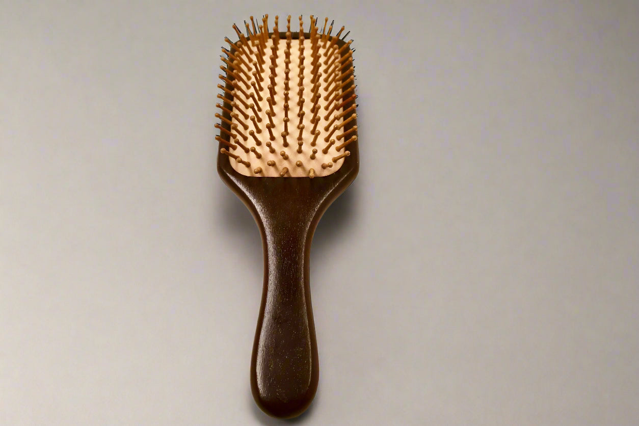 XL Sandalwood Hairbrush - Premium Quality, Durable & Functional for Everyday Use - Stimulates Hair Growth and Shine with Wooden Bristles