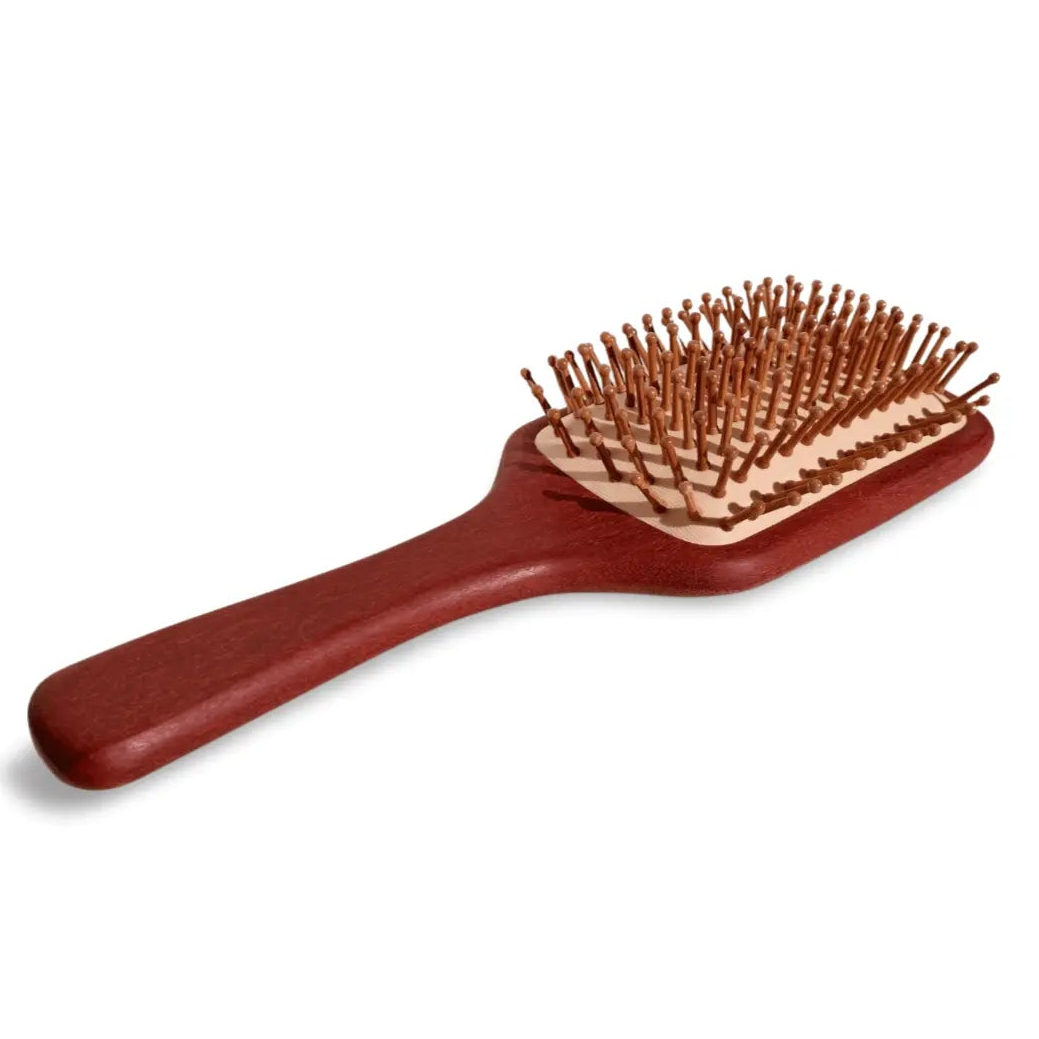 XL Sandalwood Paddle Brush – Durable, Natural Material for Thick Hair - Wax | Wane