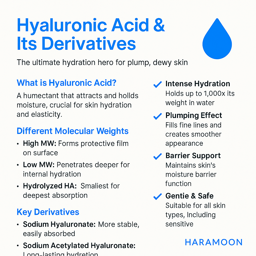 Hyaluronic acid serum for anti-aging skincare and hydration