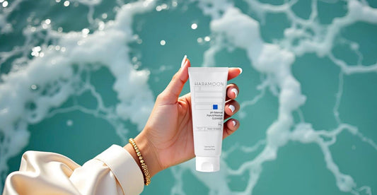 Jeju Island seawater Korean skincare ingredient showing pristine ocean waters and volcanic coastline for mineral-rich skin benefits
