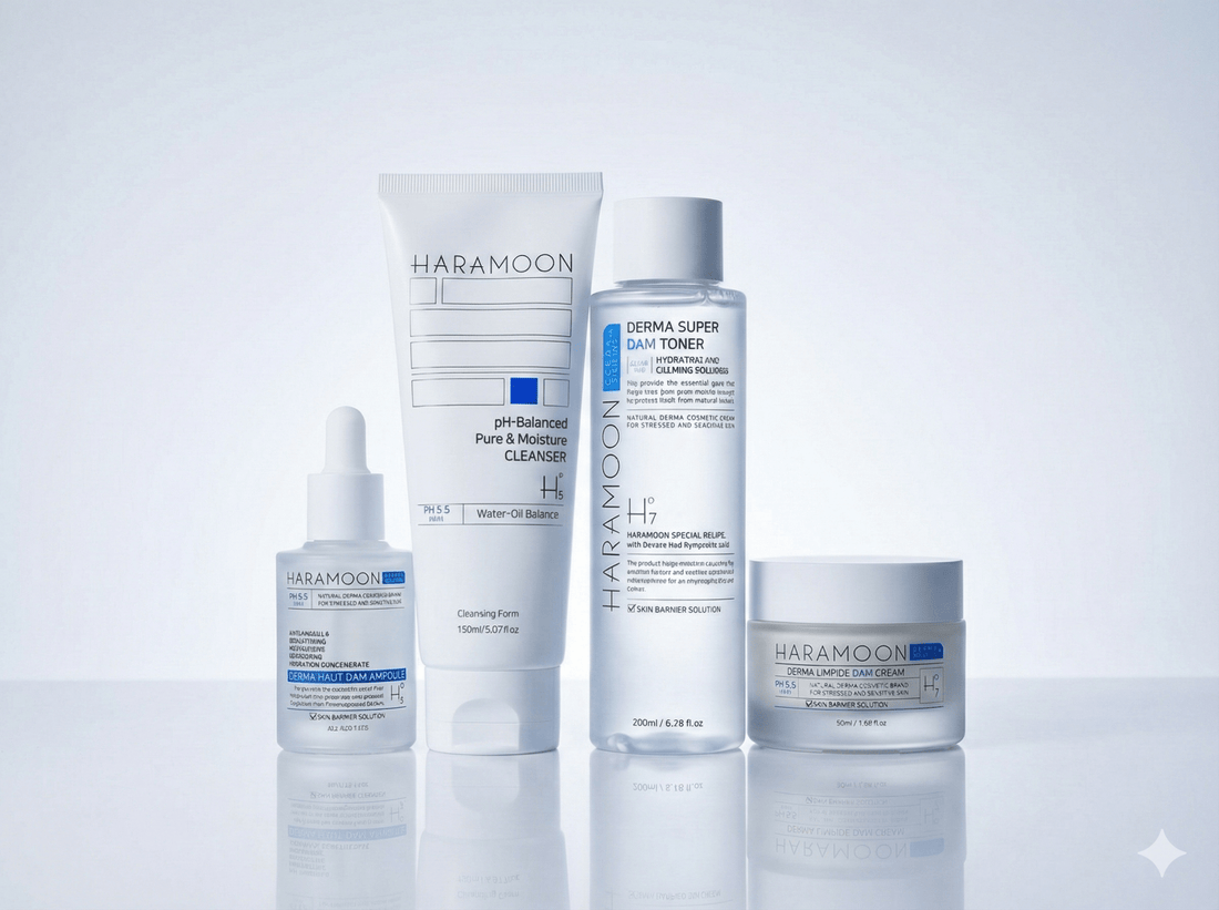 Four Step Glass Skin Routine by HARAMOON