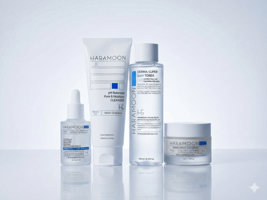 Four Step Glass Skin Routine by HARAMOON