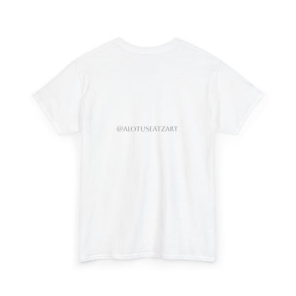 Minimalist Botanical Collage Tee — Black & White Floral Graphic T-Shirt
