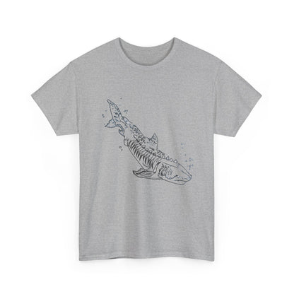 Shark Skeleton Graphic Tee — Nautical Skull Shark T-Shirt