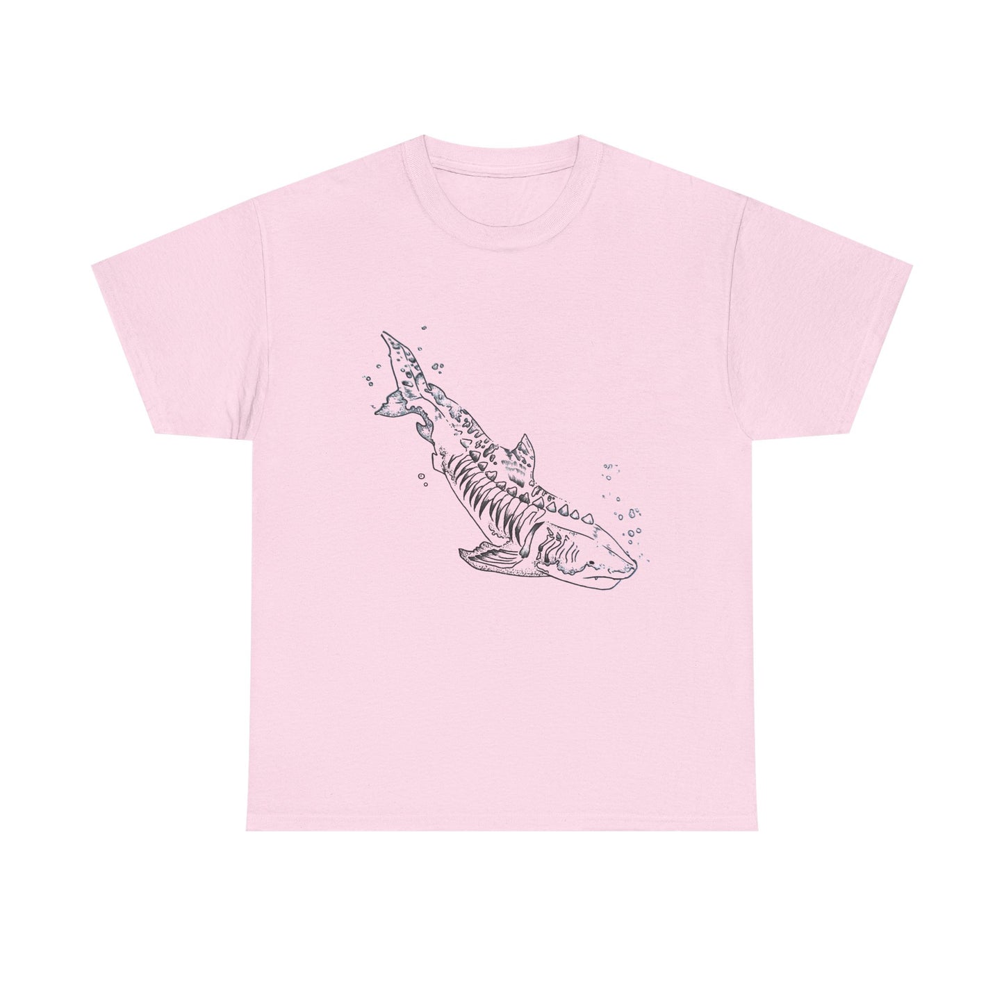 Shark Skeleton Graphic Tee — Nautical Skull Shark T-Shirt