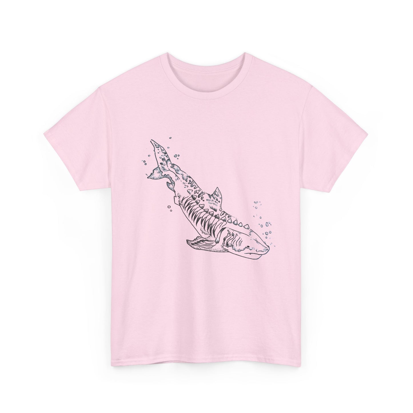 Shark Skeleton Graphic Tee — Nautical Skull Shark T-Shirt