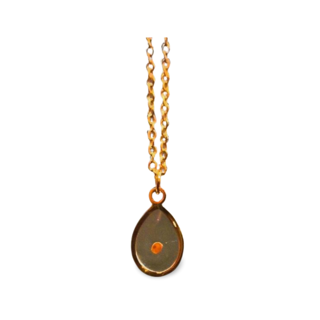 Christian Jewelry in Stainless Steel Gold Faith the Size of a Mustard Seed Necklace