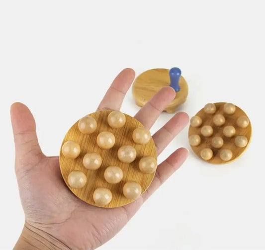 Wooden Ball Muscle Press, Acupressure and Reflexology Therapy, Durable Design for Control product image