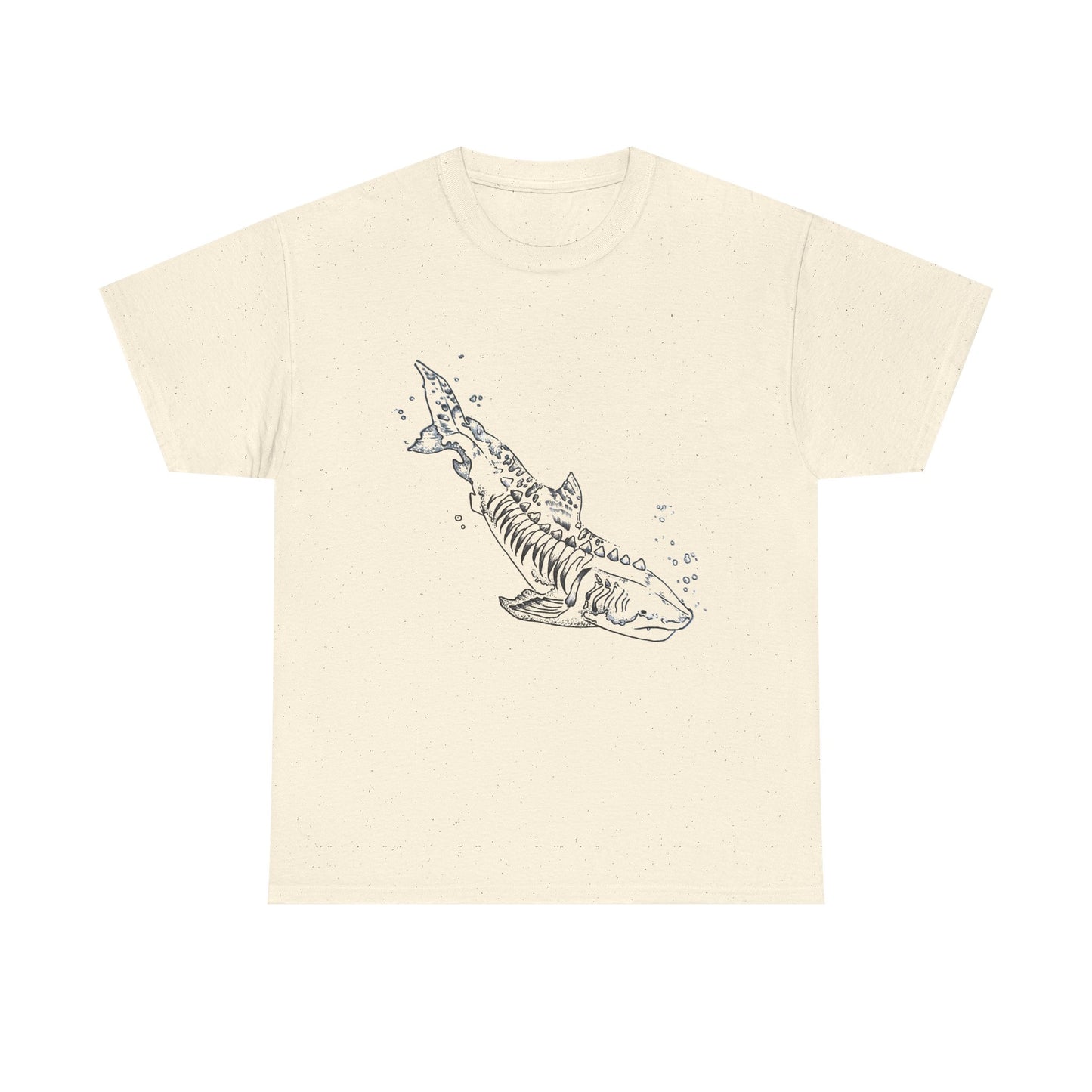Shark Skeleton Graphic Tee — Nautical Skull Shark T-Shirt