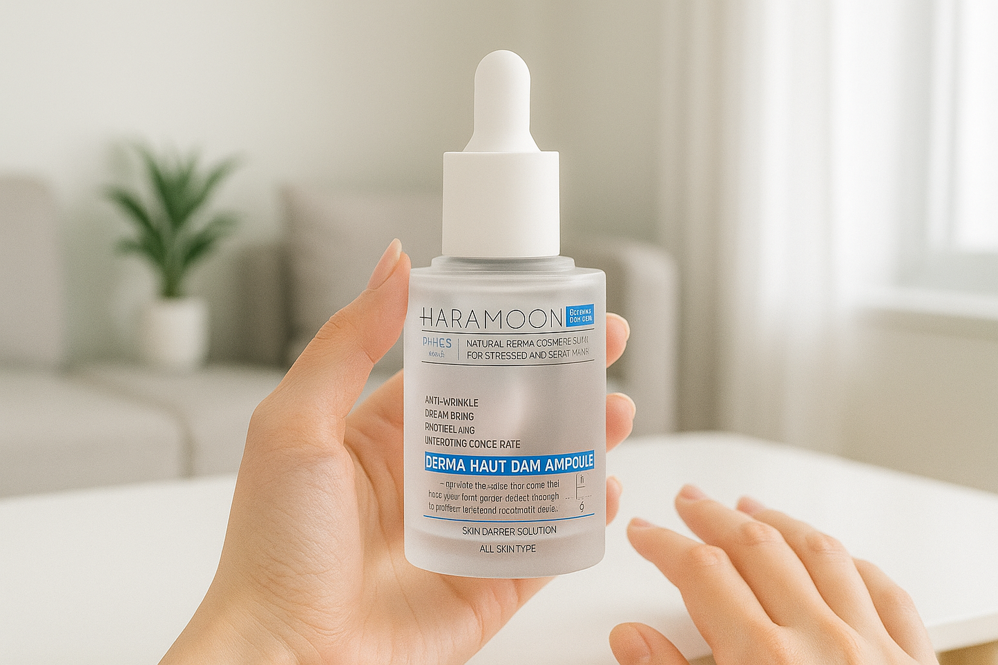 HARAMOON Silky Hydration Ampoule | Vegan & EWG Certified Korean Skincare, 30mL