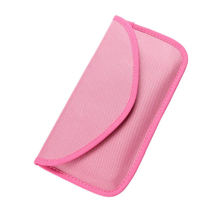 natural Faraday EMF Blocking Phone Pouch for Standard iPhone in studio background