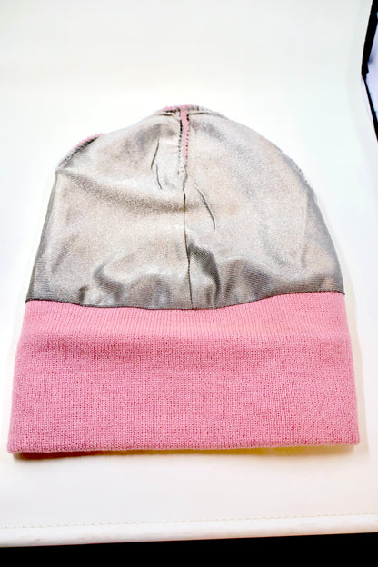 shiny Faraday Beanie in lighting effect