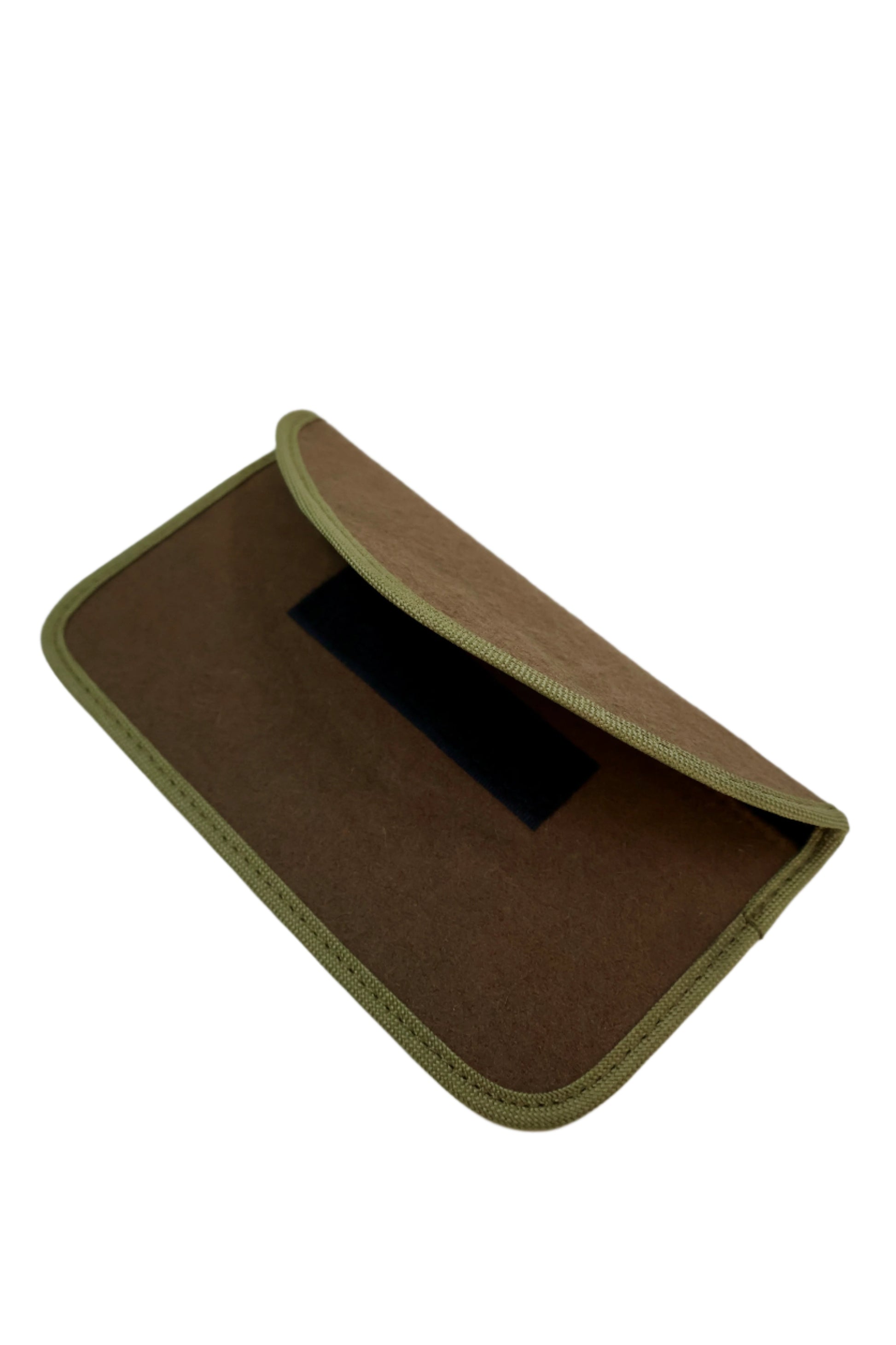 textured Faraday EMF Blocking Phone Pouch for Standard iPhone in lighting effect