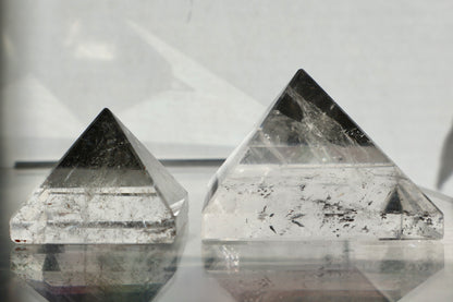 Clear Quartz Crystal Pyramid - 2" Precision Cut Geometric Beauty product image