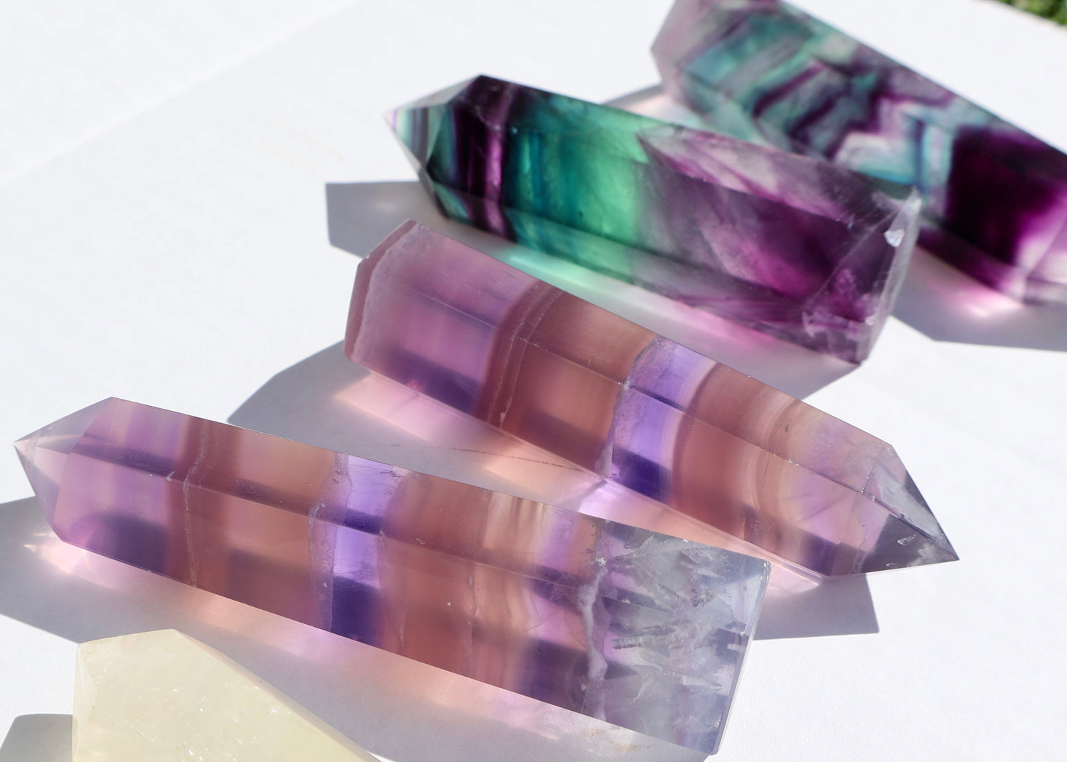 PURPLE FLUORITE CRYSTAL OBELISK