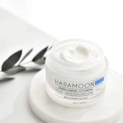 Top view of Centella Moisture Cream in glass jar, showing silky, lightweight texture