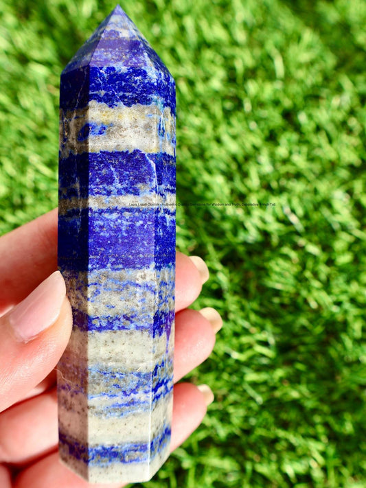 Product image of Lapis Lazuli Obelisk - Authentic Quality Gemstone for Wisdom and Truth