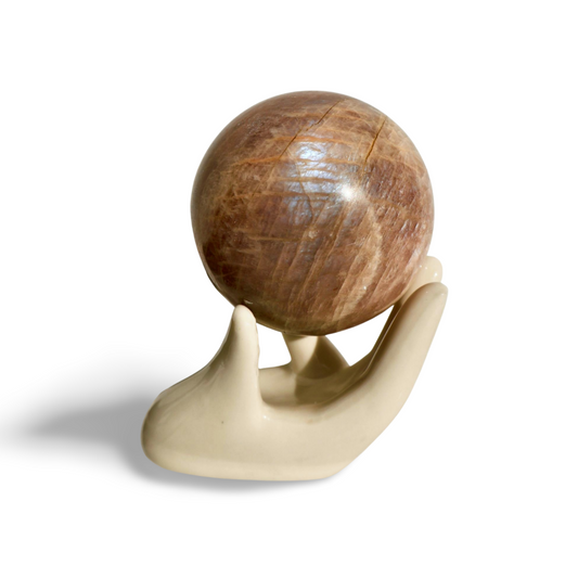 Moonstone Crystal Ball - Natural Prismatic Aura, Intuition and Awareness Stone Sphere, 1.5" product image
