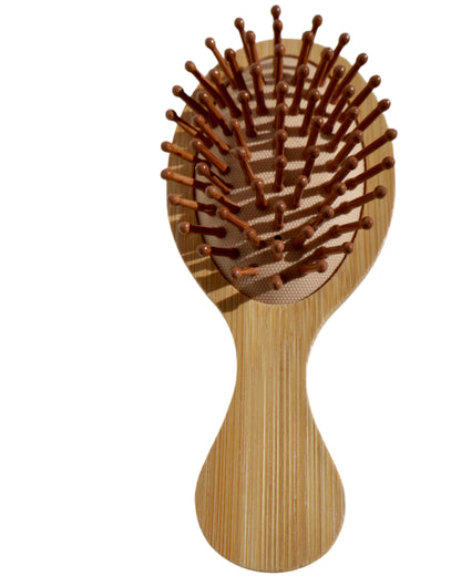 Handheld Mini Wood Brush Purse Size Baby Brush, best brush for scalp circulation and hair growth