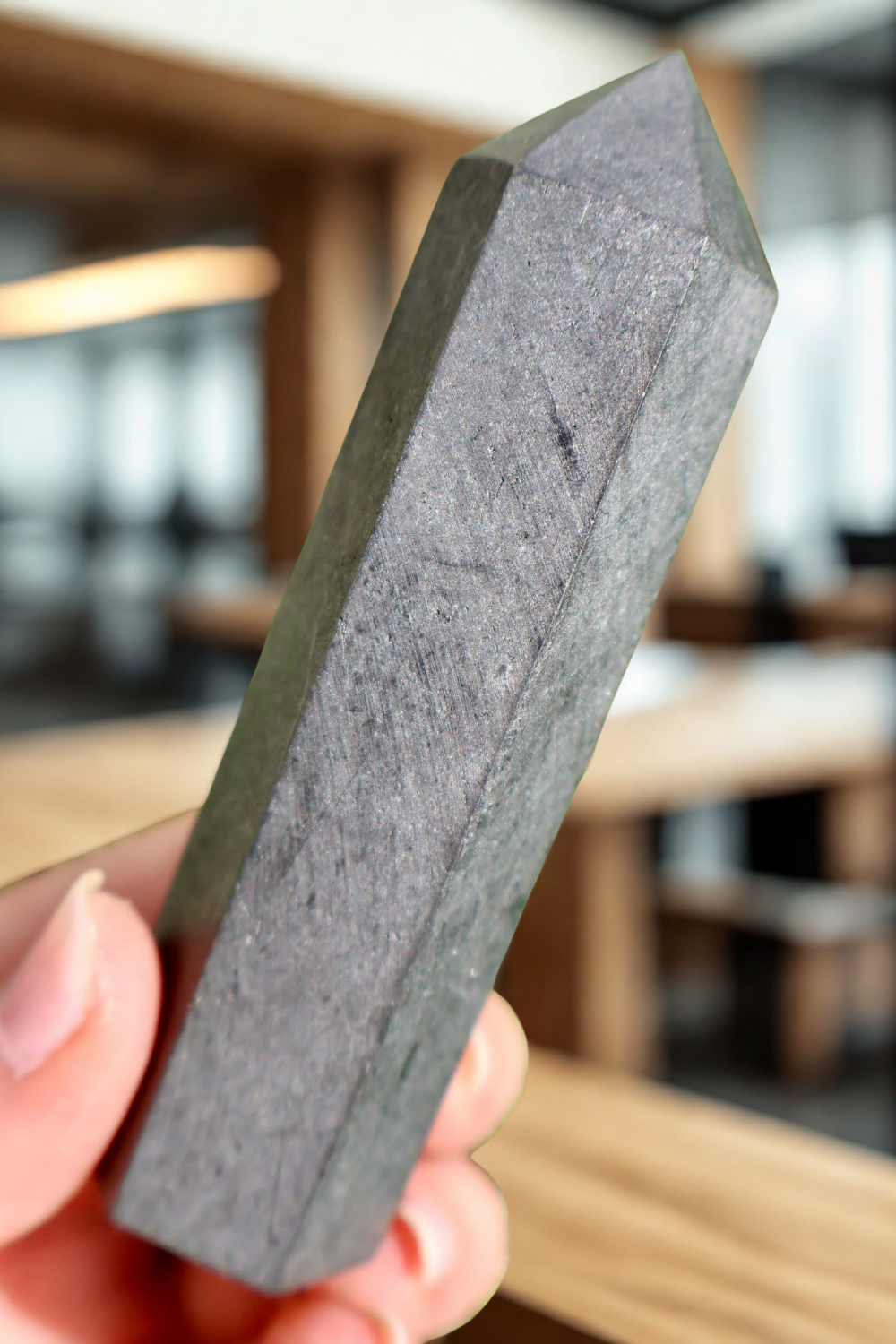 Elite Shungite Stone Tower (Type I), Sourced from Russia, Natural Electromagnetic Wave Absorber and Water Purifier, High Carbon Content Crystal (1)