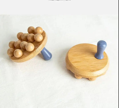 Wooden Ball Muscle Press, Acupressure and Reflexology Therapy, Durable Design for Control Wax and Wane