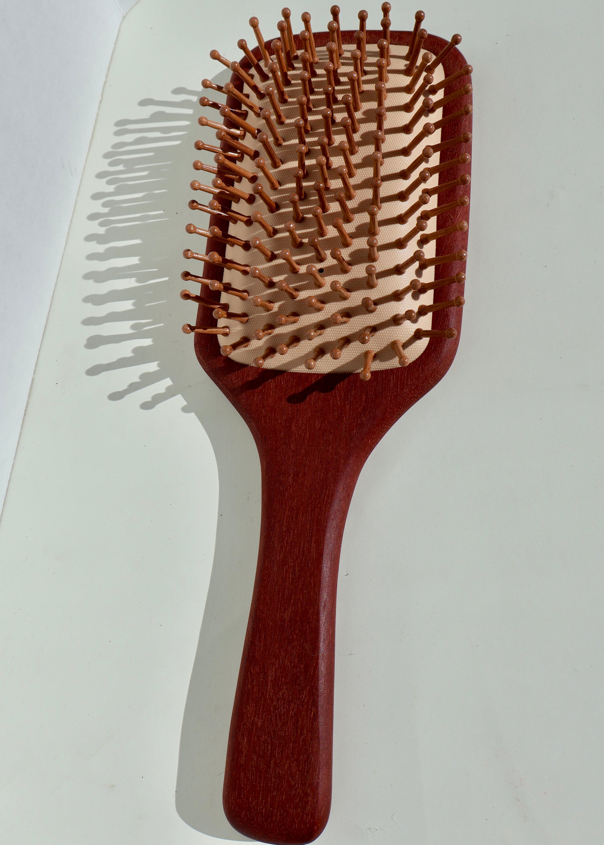 XL Sandalwood Hairbrush - Premium Quality, Durable & Functional for Everyday Use - Stimulates Hair Growth and Shine with Wooden Bristles