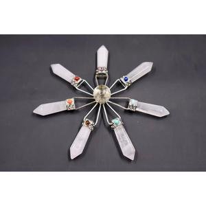 Amethyst, Clear Quartz & Rose Quartz Suncatcher – Modern Window Decor | Real Gemstone, Handcrafted Elegance - Wax | Wane