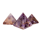 Amethyst Crystal Pyramid – 1.5” Carved Geometric Mineral from Brazil - Wax | Wane - Decor - Crystal3