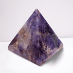 Amethyst Crystal Pyramid – 1.5” Carved Geometric Mineral from Brazil - Wax | Wane - Decor - Crystal6