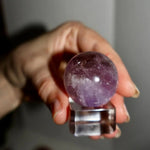 Amethyst Premium Sphere – Polished Crystal Ball of Clarity & Calm (Translucent Purple, Pocket Size ~0.75