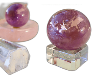 Amethyst Premium Sphere – Polished Crystal Ball of Clarity & Calm (Translucent Purple, Pocket Size ~0.75