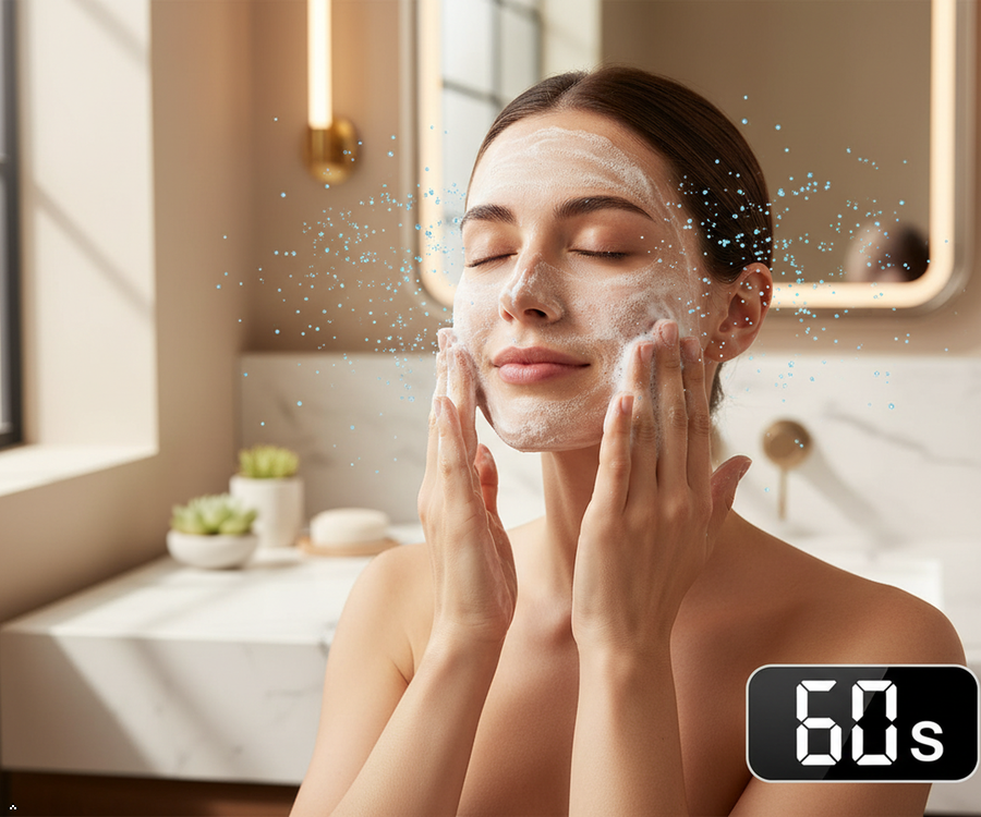 HARAMOON Pure Moisture Cleanser | Gentle Korean Face Wash | Purifying & Hydrating | Centella, HA, Niacinamide | Vegan, EWG Verified