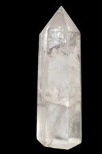 Clear Quartz Crystal Mineral Point with Natural Inclusions, 3