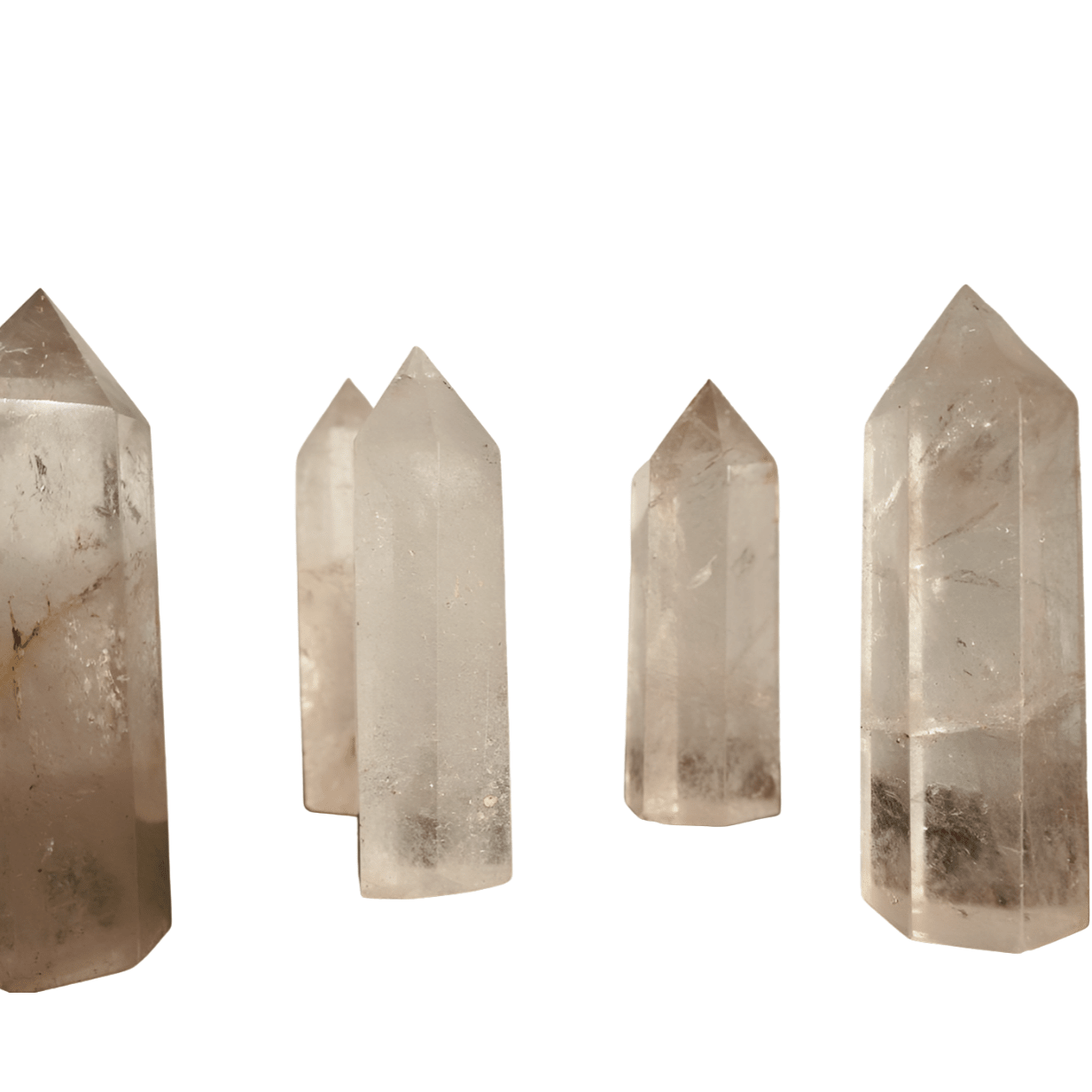 Clear Quartz Crystal Mineral Point with Natural Inclusions, 3" Obelisk Tower - Wax | Wane - clear quartz - Crystal8