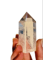 Clear Quartz Crystal Point – Thick, Stabilized Obelisk | Large High - Clarity Tower - Wax | Wane
