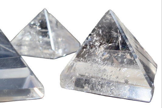 Clear Quartz Crystal Pyramid - 1 inch . One Piece - Precision Cut Natural AAA Grade Gemstone for Energy Work, Meditation & Display - Wax | Wane - Decor - Crystal14