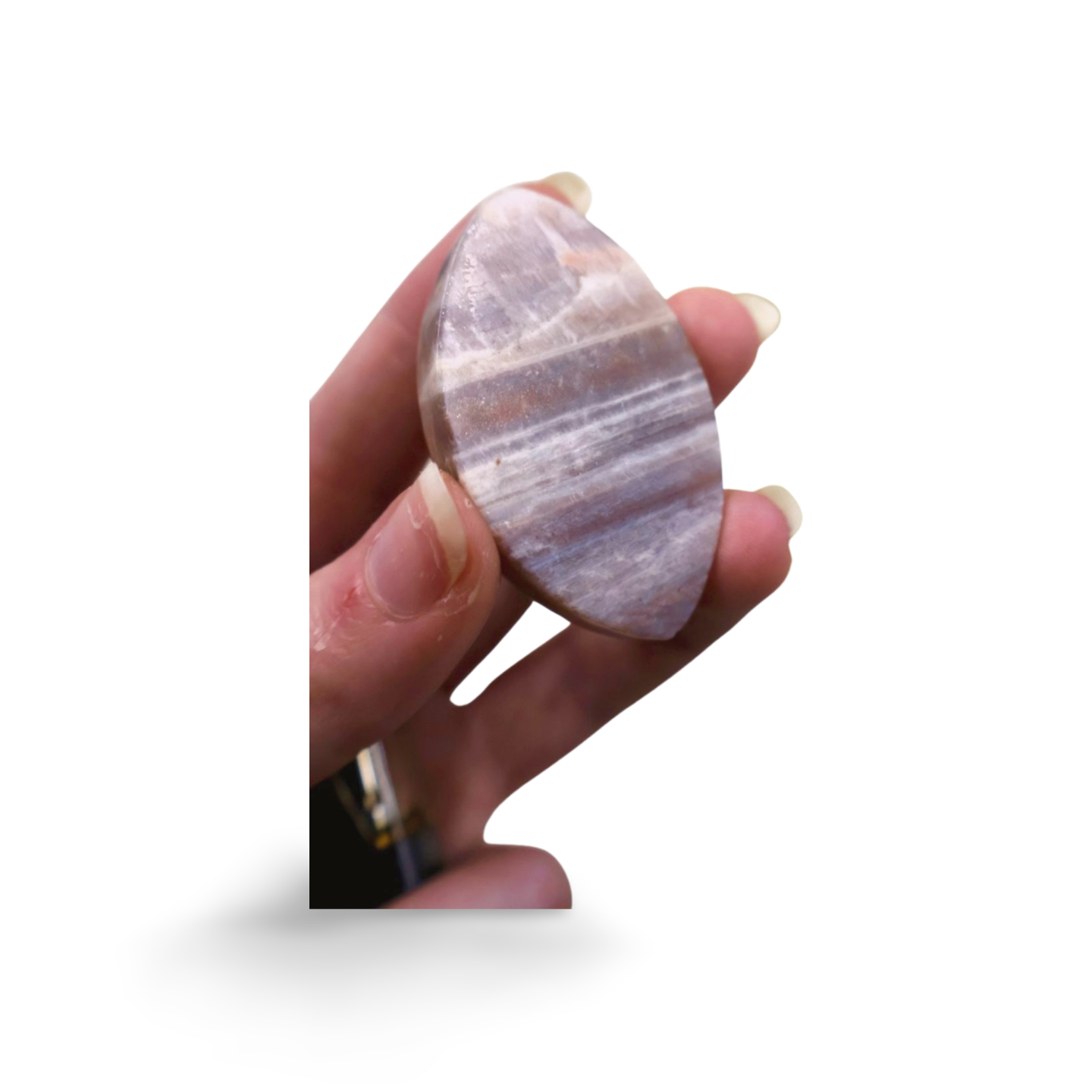Moonstone Feminine Form Crystal | Pocket-Sized Anatomical Carving