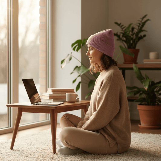 EMF Protection Beanie | Silver Fiber Faraday Hat | RFID Blocking Radiation Shield | 5G WiFi Bluetooth EMF Blocker and Radiation Protection | Unisex Comfortable Daily Wear - Wax | Wane - EMF - EMF2