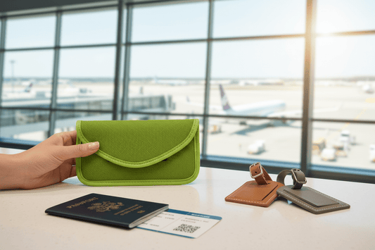 Faraday EMF Cell Phone Signal Blocking Phone Pouch for Standard iPhone, EMF Blocker and Radiation Protection - Wax | Wane - EMF - EMF2