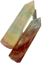 Fluorite Crystal Tower – Candy Fluorite | Natural Gemstone Obelisk - Wax | Wane - banded fluorite - Crystal Tower2