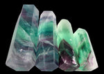 Fluorite Crystal Tower – Classic Green - Purple - Blue | Natural Gemstone Obelisk - Wax | Wane - banded fluorite - Crystal Tower4